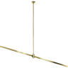 Крепление потолочное MAYTONI LONG FLARITY TRA159C-B1-BS 700мм с вводом питания латунь