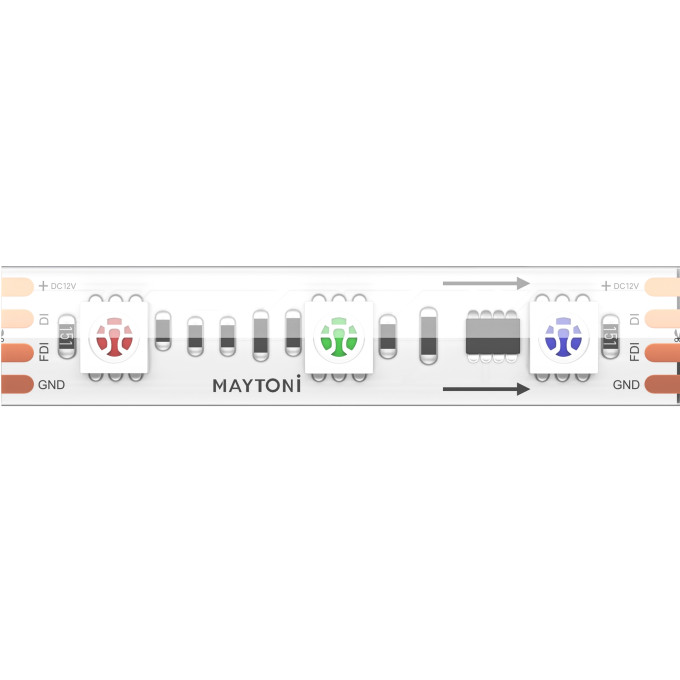 Светодиодная лента Ultra 14,4 Вт/м RGB 12V IP68 MAYTONI SPI 201245