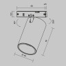 Трековый светильник MAYTONI FOCUS LED LEVITY TR187-1-9W2.7K-M-BBS