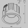 Встраиваемый светильник MAYTONI ALFA LED DL043-01-15W4K-RD-W-1