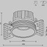 Встраиваемый светильник MAYTONI ROUND DL058-7W4K-TRS-W